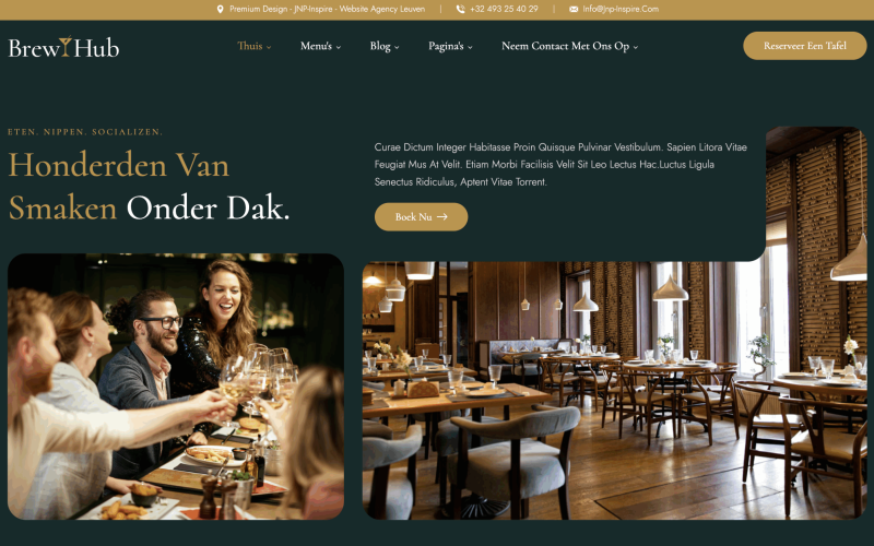 Website voor Restaurants