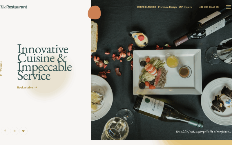 Website voor Restaurants